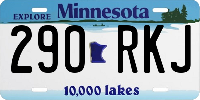 MN license plate 290RKJ
