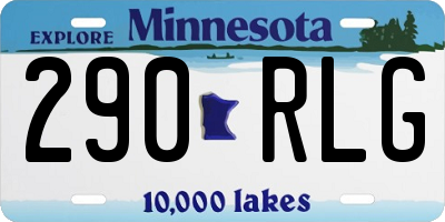 MN license plate 290RLG