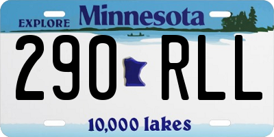 MN license plate 290RLL