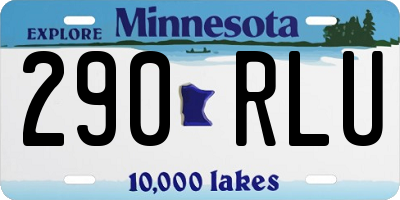 MN license plate 290RLU