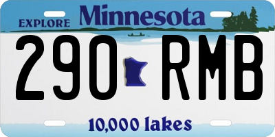 MN license plate 290RMB