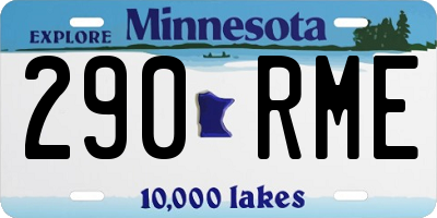 MN license plate 290RME