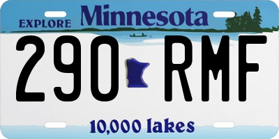 MN license plate 290RMF