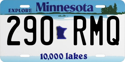 MN license plate 290RMQ