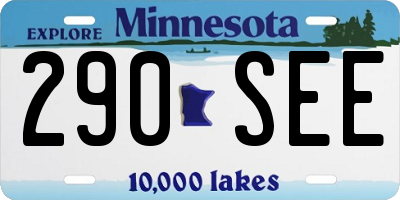 MN license plate 290SEE