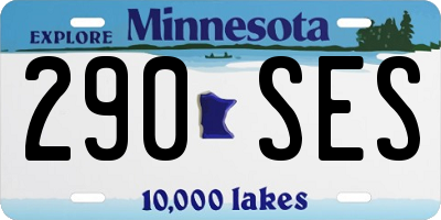 MN license plate 290SES