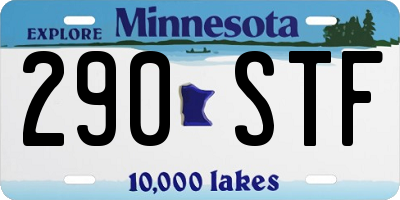 MN license plate 290STF