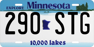 MN license plate 290STG