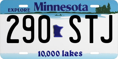 MN license plate 290STJ