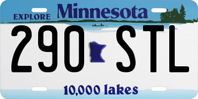 MN license plate 290STL