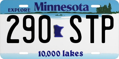 MN license plate 290STP