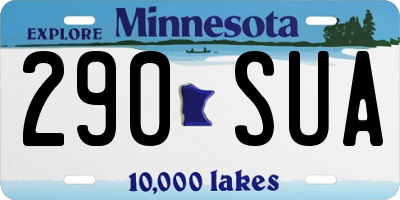 MN license plate 290SUA