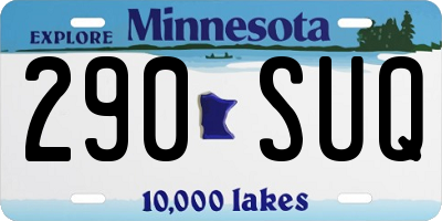 MN license plate 290SUQ