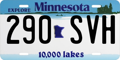 MN license plate 290SVH