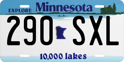 MN license plate 290SXL