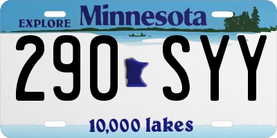 MN license plate 290SYY