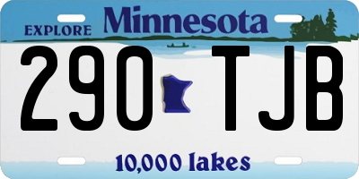 MN license plate 290TJB