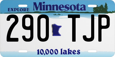 MN license plate 290TJP