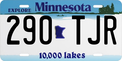 MN license plate 290TJR