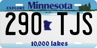 MN license plate 290TJS