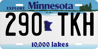 MN license plate 290TKH