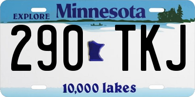 MN license plate 290TKJ