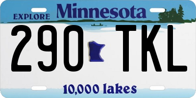 MN license plate 290TKL