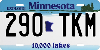 MN license plate 290TKM
