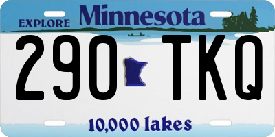 MN license plate 290TKQ