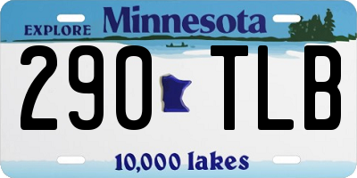 MN license plate 290TLB