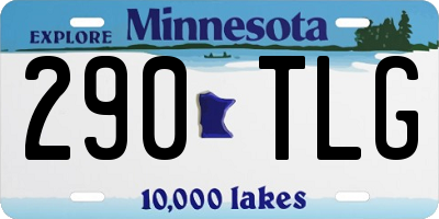 MN license plate 290TLG