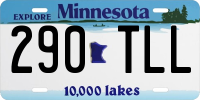 MN license plate 290TLL