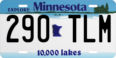MN license plate 290TLM