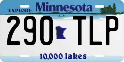MN license plate 290TLP