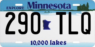MN license plate 290TLQ