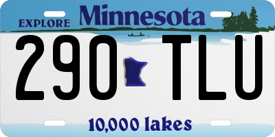 MN license plate 290TLU