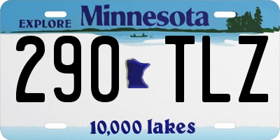 MN license plate 290TLZ