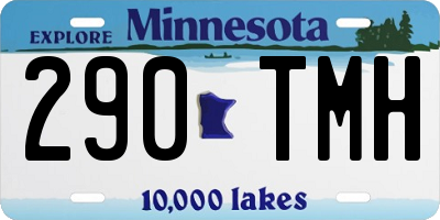 MN license plate 290TMH