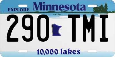 MN license plate 290TMI
