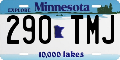 MN license plate 290TMJ