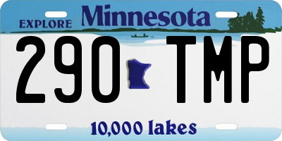 MN license plate 290TMP