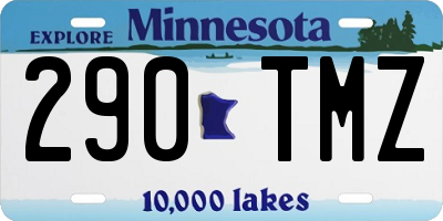 MN license plate 290TMZ