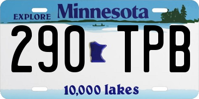 MN license plate 290TPB
