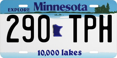 MN license plate 290TPH