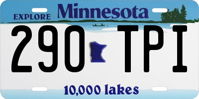 MN license plate 290TPI