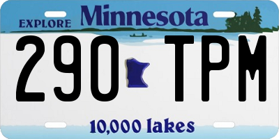MN license plate 290TPM