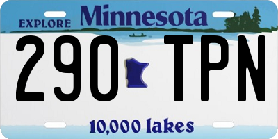 MN license plate 290TPN