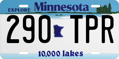 MN license plate 290TPR