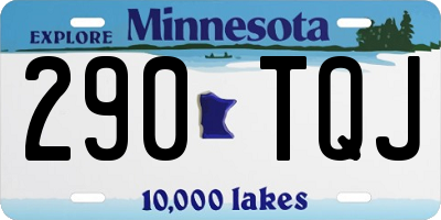 MN license plate 290TQJ