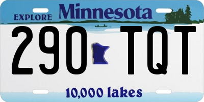 MN license plate 290TQT